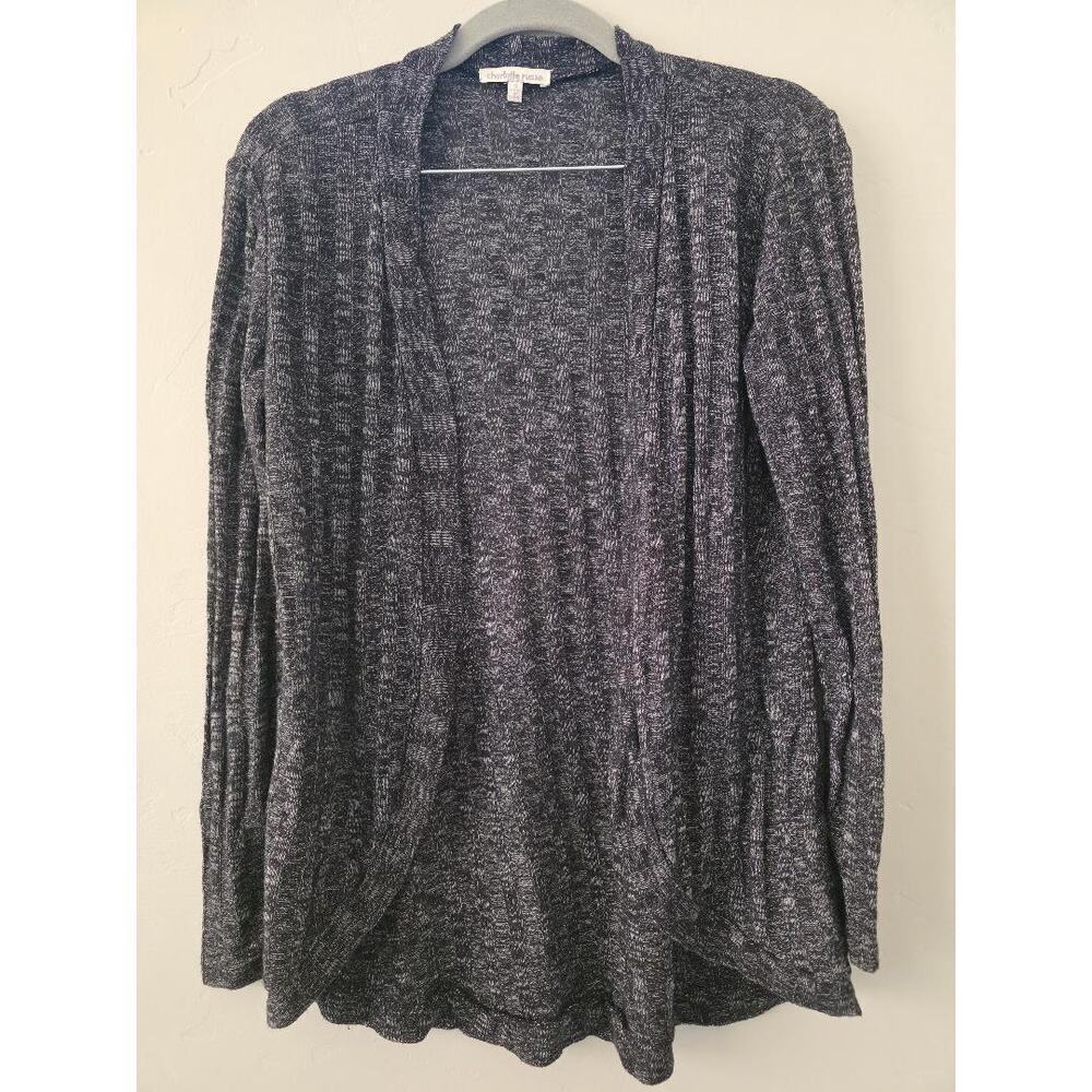 🖤 Charlotte Russe Marled Open-Front Cardigan – Made in USA (S)